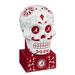 The Holiday Aisle® Bohnert Sugar Skull Resin Garden Statue in Black/Blue/Green | 10.25 H x 6 W x 5.25 D in | Wayfair 84924SK