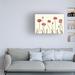 Red Barrel Studio® Sandra Iafrate 'Coral Poppy Display I' Canvas Art Canvas, Wood in Green/Red | 30 H x 47 W x 2 D in | Wayfair