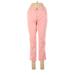 a.n.a. A New Approach Khaki Pant Straight Leg Boyfriend: Pink Print Bottoms - Women's Size 6