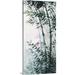 Bayou Breeze The Little Bird In A Bamboo Grove Canvas Wall Art Canvas in Green | 48 H x 24 W x 1.25 D in | Wayfair 048AEFC0A98944658E665F2BF70F3F9F