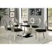 Orren Ellis Jafrin 7 - Piece Dining Set Glass/Metal in Gray | 30 H in | Wayfair 35F60025C8D5422D88A0A66F5B071078