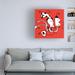 Trinx Presence by Oodlies - Wrapped Canvas Graphic Art Canvas in Black/Red/White | 24 H x 24 W x 2 D in | Wayfair B7A09877FF534EFBBF84E3EB6DDDC0D9