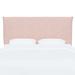 Birch Lane™ Halcyon Upholstered Panel Headboard Polyester in Pink/White/Black | 49 H x 58 W x 4 D in | Wayfair 713A2E74445B42D3876A5CBF886AAFD9