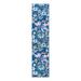 Blue/Navy 24 x 0.5 in Area Rug - Andover Mills™ Holle Floral Navy Blue/Pink/Yellow Area Rug, Polypropylene | 24 W x 0.5 D in | Wayfair