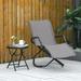 Freeport Park® Outdoor Hepp Rocking Metal Chair in Gray | 34.75 H x 23.5 W x 59.75 D in | Wayfair 3B6FFF2E28A34F549E08AC8BD408CAE1