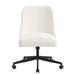 AllModern Corren Task Chair Wood/Upholstered in Gray/White | 32.5 H x 23 W x 23 D in | Wayfair F895A6B609824D94AE2D45536B6EF216