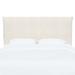 Birch Lane™ Halcyon Upholstered Panel Headboard Polyester in White/Black | 49 H x 58 W x 4 D in | Wayfair 6EE45F82B6734F2BB46D0A1C12590AF8