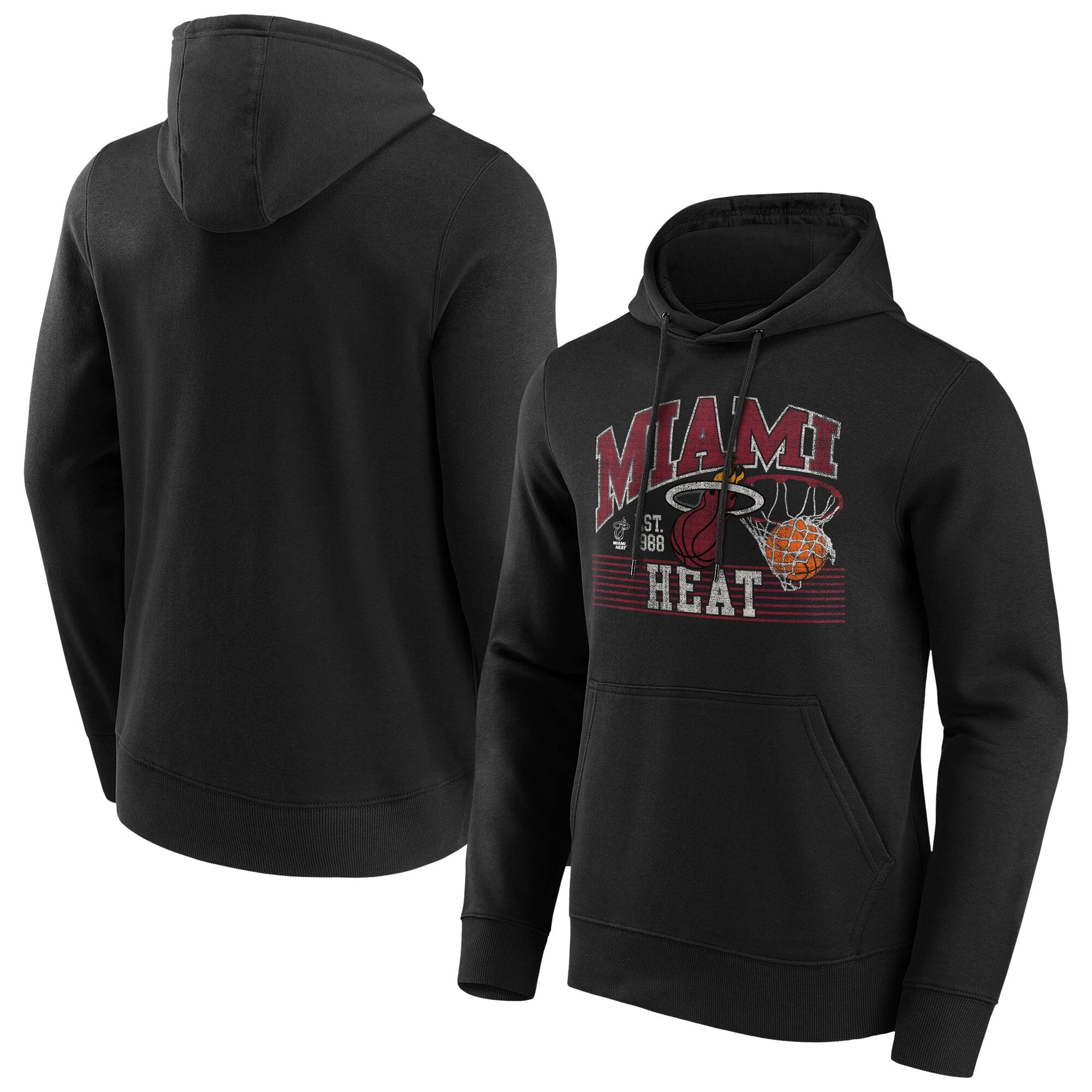 Miami Heat Vintage Vibe Graphic Hoodie - Hommes - Homme Taille: XL