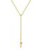 Kate Spade Jewelry | Kate Spade 12k Gold Plate Say Yes To Love Y Chain & Clear Crystal Necklace Nwt | Color: Gold | Size: Apx Measures 16" Length, 2" Extender, 3.5" Drop