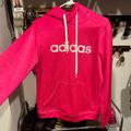 Adidas Tops | Hot Pink Adidas Climawarm Hoodie - Fleece Lined | Color: Pink | Size: M