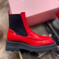 Free People Shoes | Free People X Intentionally Blank Rocky Moc Chelsea Boots | Color: Red | Size: Various