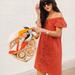 Madewell Dresses | Madewell Texture & Thread Off-The-Shoulder Dress | Color: Orange/Red | Size: Xs