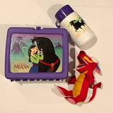 Disney Other | Disney Mulan Lunchbox, Thermos & Mushu Plush (Nwot) | Color: Purple/Red | Size: Other