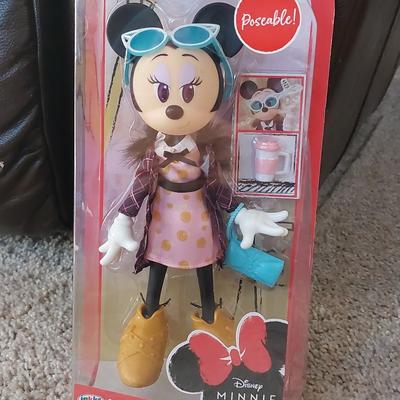 Disney Toys | New Disney Minnie Mouse Doll | Color: Black/Pink | Size: Osg