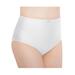 Plus Size Women's Control Top Shaping Panties by Exquisite Form in White (Size 3XL)