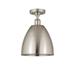 Innovations Lighting Bruno Marashlian Ballston Dome 9 Inch 1 Light Semi Flush Mount - 516-1C-SN-MBD-9-SN-LED