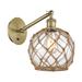 Innovations Lighting Bruno Marashlian Farmhouse Rope 13 Inch Wall Sconce - 518-1W-PN-G121-8RB-LED