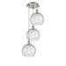 Innovations Lighting Bruno Marashlian Athens Water Glass 16 Inch 3 Light Multi Light Pendant - 113B-3P-BK-G1215-10