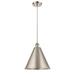 Innovations Lighting Bruno Marashlian Ballston Cone 16 Inch Large Pendant - 516-1P-SN-MBC-16-SN