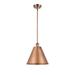 Innovations Lighting Bruno Marashlian Ballston Cone 12 Inch Mini Pendant - 516-1S-AC-MBC-12-AC-LED