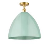 Innovations Lighting Bruno Marashlian Plymouth Dome 16 Inch 1 Light Semi Flush Mount - 516-1C-OB-MBD-16-SF-LED