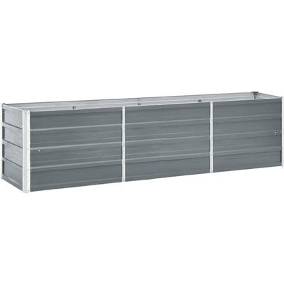 Vidaxl - Garten-Hochbeet Verzinkter Stahl 240×40×45 cm Grau Image