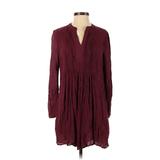 Old Navy Casual Dress - Mini: Burgundy Print Dresses - Women's Size X-Small