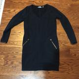 Athleta Dresses | Black Athleta Sweatshirt Material Dress | Color: Black | Size: S