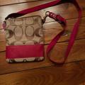 Coach Bags | Coach Swing Back Adjustable Length Crossbody Strap | Color: Brown/Red | Size: Crossbody