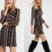 Free People Dresses | Free People Boho Mini Dress Sz Xs | Color: Blue/Gray | Size: Xs