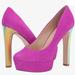 Jessica Simpson Shoes | Jessica Simpson Nellah Platform Pump Suede Pink Gold Heels | Color: Pink | Size: 8.5
