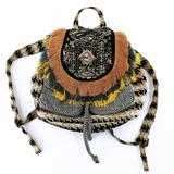 Anthropologie Bags | Anthropologie Jasper And Jeera Beaded Backpack | Color: Black/Tan | Size: Os