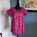 Free People Dresses | Free People Fiona Embroidered Mini Dress Nwt | Color: Pink/Purple | Size: S