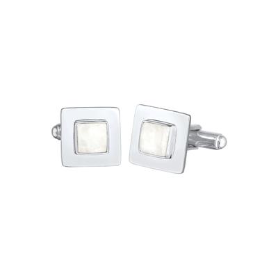 KUZZOI Mondstein Quadrat Flach Elegant 925 Silber OneSize Herren Image