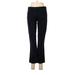 J.Crew Khaki Pant Boot Cut Boyfriend: Black Solid Bottoms - Women's Size 2