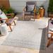 Kabala 9'2" x 12' Outdoor Farmhouse Moroccan Bone/Ink/Neutral/Dark Gray/Nutmeg/Cream/Dark Blue/Navy Outdoor Area Rug - Hauteloom