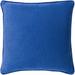 Arsin 18" Square Traditional Pillow solid Cotton Dark Blue/Navy Throw Pillow - Hauteloom