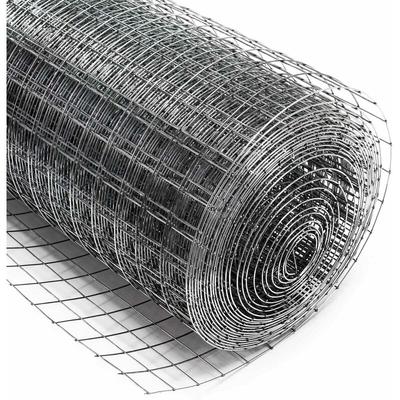 Maschendrahtzaun 50 cm x 10 m, 0,7 mm Drahtstärke 12 x 12 mm Maschengröße, Volierendraht aus Stahl Image