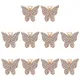 Pendentif papillon de luxe en Zircon couleur or argent pour boucles d'oreilles collier