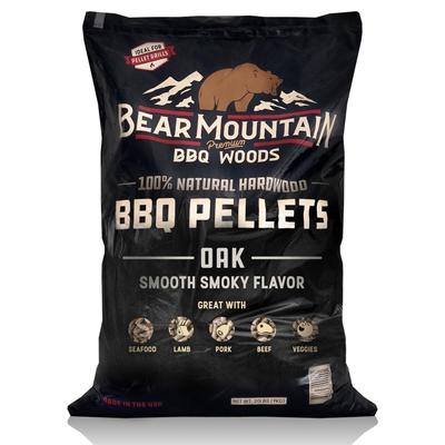 Bear Mountain BBQ Premium All-Natural Hardwood Oak BBQ Smoker Pellets, 20 lbs