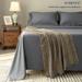 Subrtex ultra-soft 4-piece Deep Pocket Microfiber Tencle Bed Sheet Set