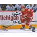 Lucas Raymond Detroit Red Wings Autographed 8'' x 10'' NHL Debut Skating Photograph