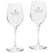 Bradley Braves 12oz. 2-Piece Luigi Bormioli Titanium White Wine Glass Set