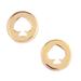 Kate Spade Jewelry | Kate Spade Gold Spot The Spade Winter White Earrings | Color: Gold/White | Size: Os