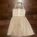 Jessica Simpson Dresses | Jessica Simpson Linen Dress | Color: Tan/White | Size: 6