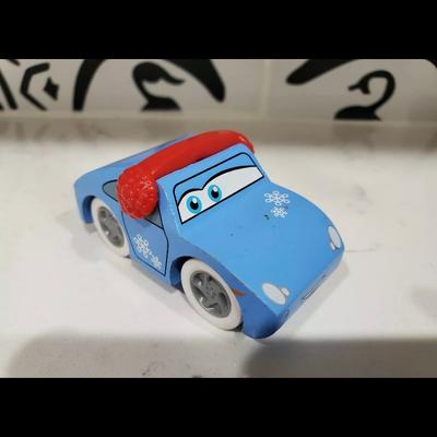 Disney Toys | Disney Pixar Cars Wooden Sally Winter Snowflake Porsche Carrera Sports Car(Rare) | Color: Blue/Red | Size: Osb
