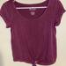 American Eagle Outfitters Tops | American Eagle Soft And Sexy Maroon Tee | Color: Purple | Size: S