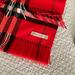 Burberry Accessories | Authentic Burberry Scarf | Color: Black/Orange | Size: Width 12 Inches & Length 66 Inches