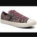 Converse Shoes | Converse Allstar Chuck Taylor Feather Print Low Top Sneakers | Color: Brown/Purple | Size: 7