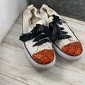 Converse Shoes | Basketball Rhinestone Converse Shoes Size 9 | Color: White | Size: 9